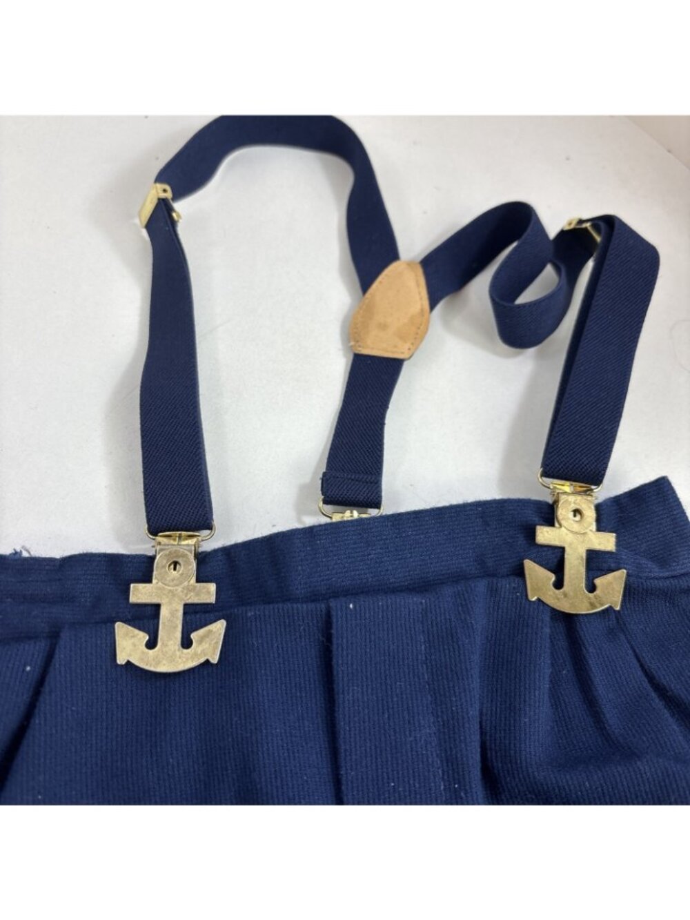 Vtg Good Lad Sailor Knickers Hat US Navy Patriotic Suspenders Outfit 4T Costume - Picture 7 of 8